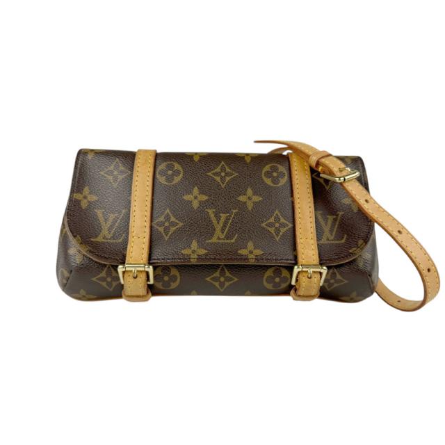 LOUIS VUITTON ルイ ヴィトン ポシェット マレル M51159 ウエストバッグ ベルトバッグ ブラウン 14057 レディース【中古】 z5257