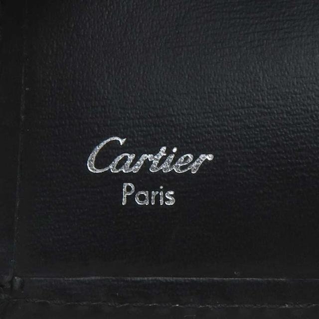 CARTIER カルティエ キーケース ブラック/シルバー 14054 メンズ【中古