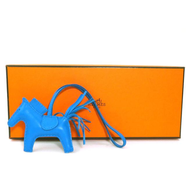HERMES エルメス ロデオPM チャーム ブルーザンジバル 14067 ユニ