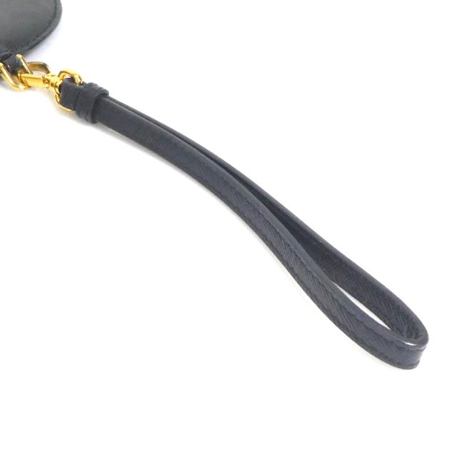 PRADA プラダ 1M1443 コインケース ポーチ ブラック 14054 ユニ