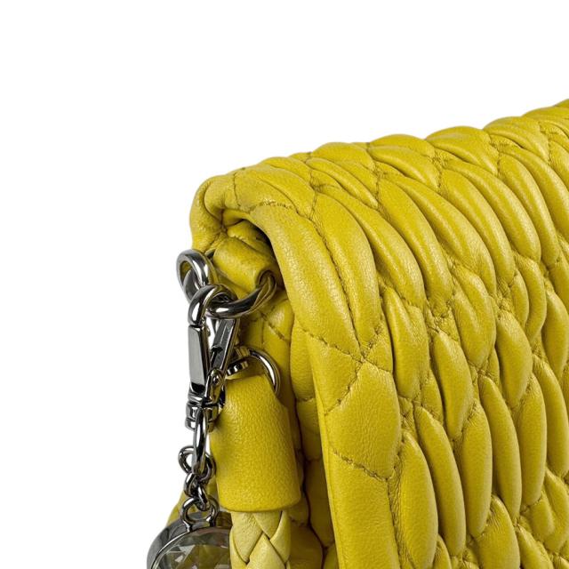 MIUMIU ミュウミュウ マテラッセ ショルダーバッグ イエロー 14063