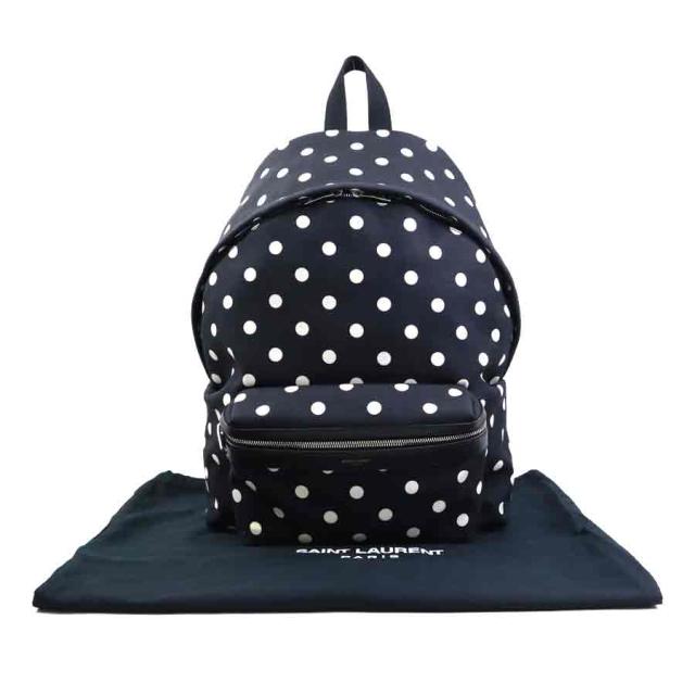 SAINT LAURENT サンローラン 435988 リュック ブラック×ホワイト 14054