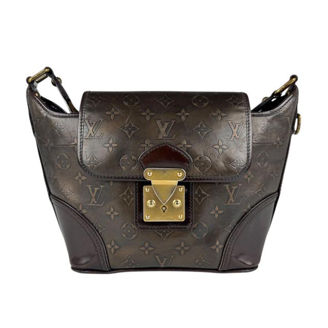 LOUIS VUITTON ルイ ヴィトン セルジャンPM モノグラムブロンス M95463 ショルダーバッグ ブラウン 14057 レディース【中古】 z5233