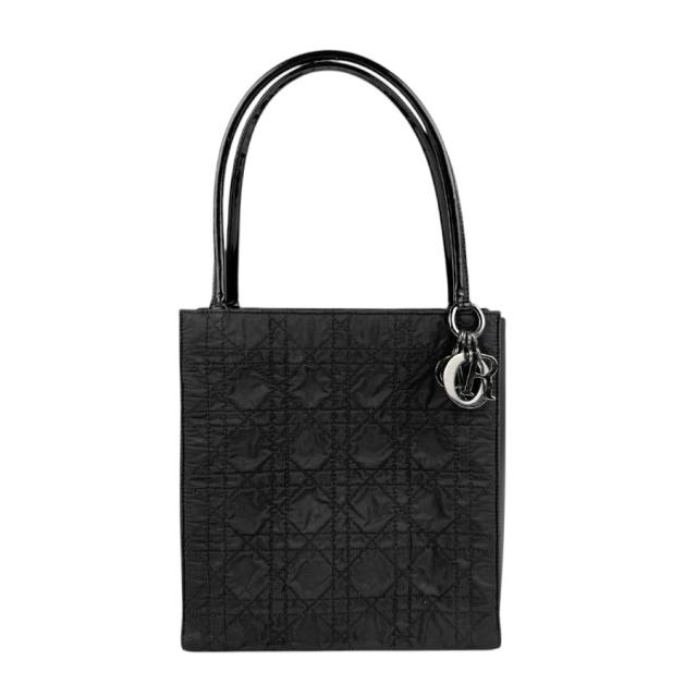 Christian Dior クリスチャンディオール カナージュ ハンドバッグ ブラック 14054 レディース【中古】 z5319