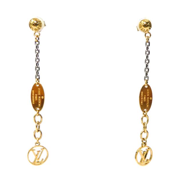 LOUIS VUITTON ルイヴィトン ロゴマニア M68076 ピアス 【公式通販】