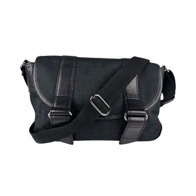 GUCCI グッチ 145858 斜め掛けショルダーバッグ ブラック 14054 ユニセックス【中古】 z5332