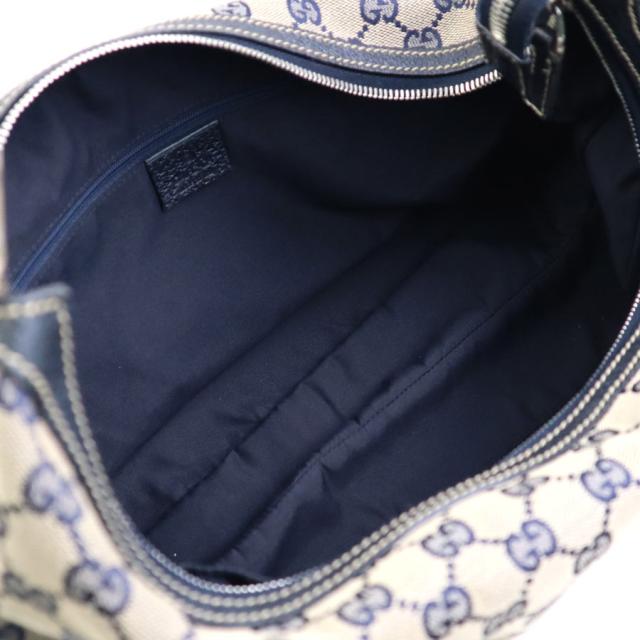 GUCCI グッチ 146243 ショルダーバッグ ネイビー/ベージュ/レッド