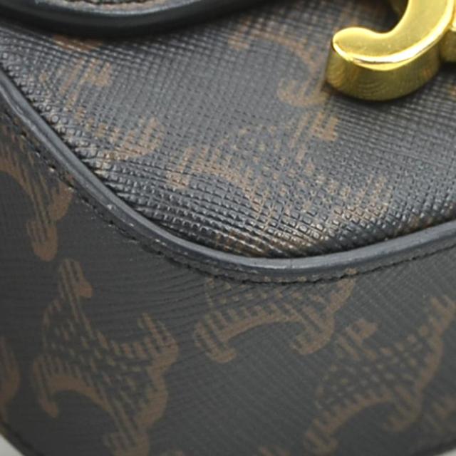 CELINE セリーヌ トリオンフ ショルダーバッグ ブラウン 14057