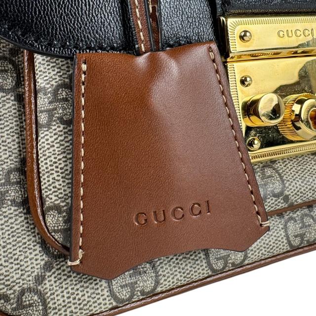 GUCCI グッチ 658487 ショルダーバッグ ブラック×ブラウン 14054