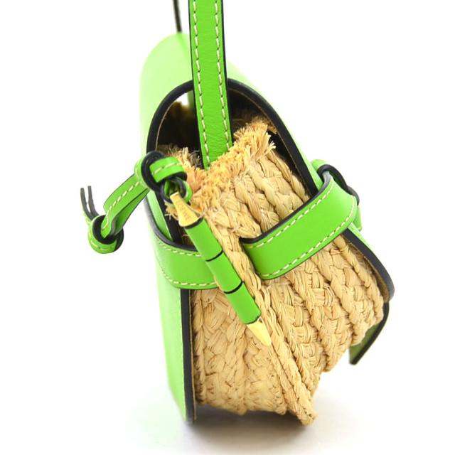 LOEWE ロエベ ミニ ゲート 斜め掛けショルダーバッグ ナチュラル