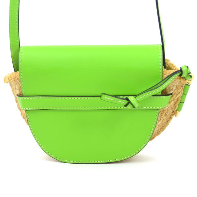 LOEWE ロエベ ミニ ゲート 斜め掛けショルダーバッグ ナチュラル