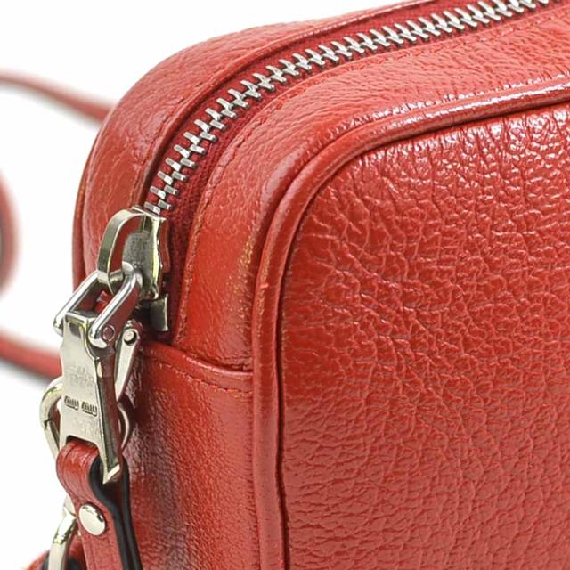 MIUMIU ミュウミュウ ショルダーバッグ レッド 14060 レディース【中古