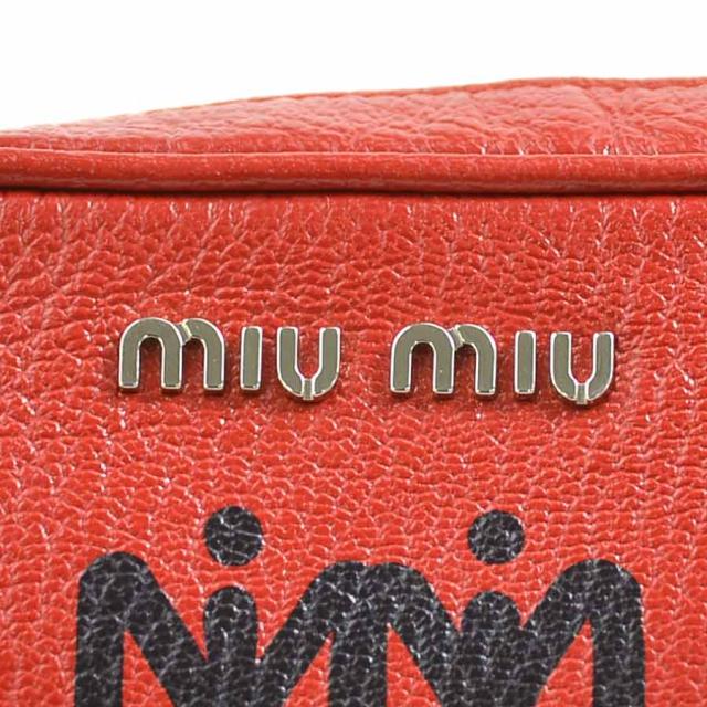 MIUMIU ミュウミュウ ショルダーバッグ レッド 14060 レディース【中古