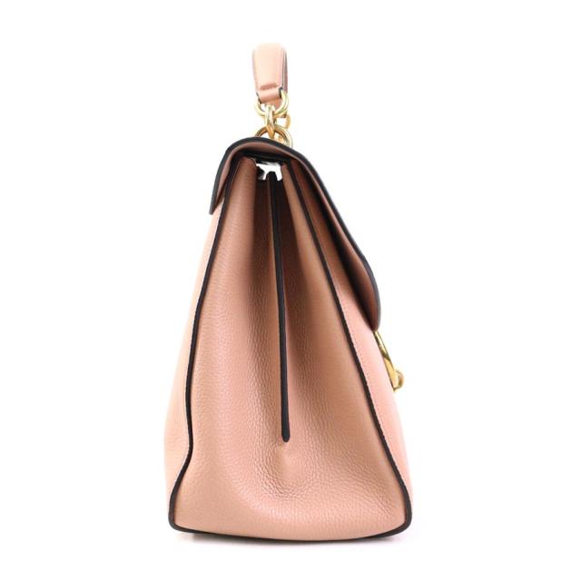 Salvatore Ferragamo サルヴァトーレフェラガモ ガンチーニ ハンドバッグ ショルダーバッグ ピンクベージュ 14061 レディース【中古】 r10584a Salvatore Ferragamo サルヴァトーレフェラガモ ガンチーニ