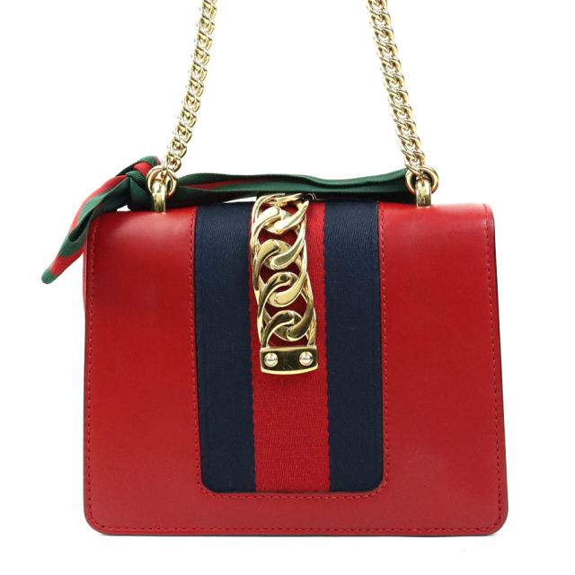 GUCCI グッチ シルヴィ 431666 ショルダーバッグ レッド 14060