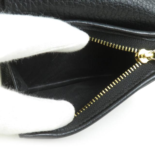 GUCCI グッチ 658610 二つ折り財布 ブラック×ブラウン 14054 ユニ