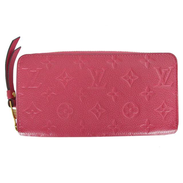 LOUIS VUITTON ルイ ヴィトン ジッピーウォレット モノグラムアンプラント ラウンドファスナー長財布 グレープ 14064 レディース【中古】 s0651a