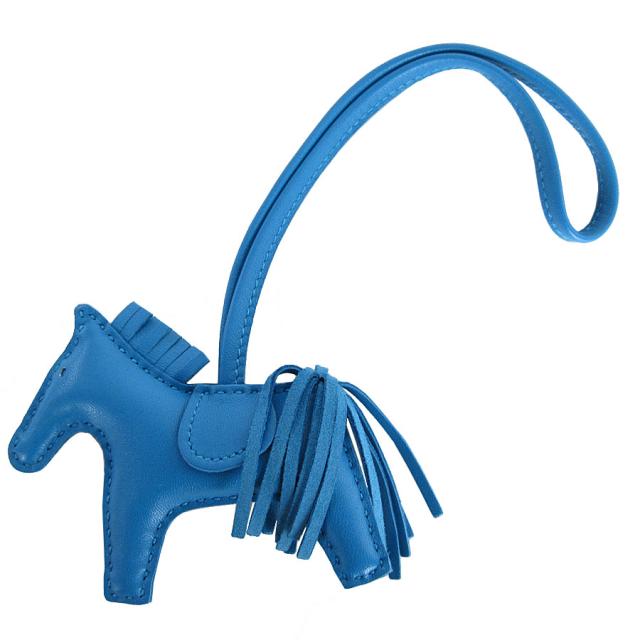 HERMES エルメス ロデオPM チャーム ブルー 14067 レディース【中古】 s0658a