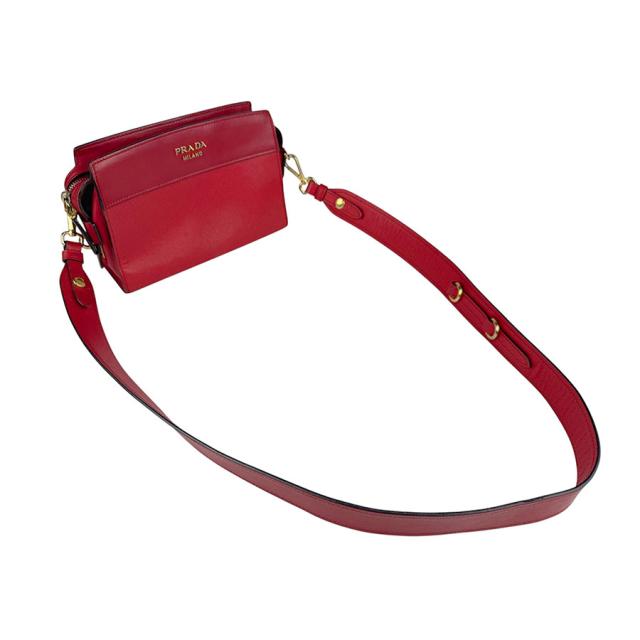 PRADA プラダ ショルダーバッグ レッド 14060 レディース【中古】 z5521