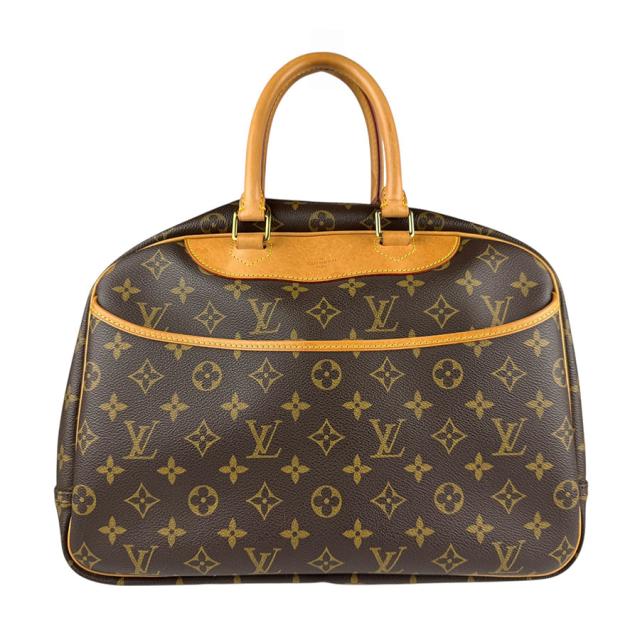 LOUIS VUITTON ルイ ヴィトン ドーヴィル M47270 ハンドバッグ ブラウン 14057 ユニセックス【中古】 z5539
