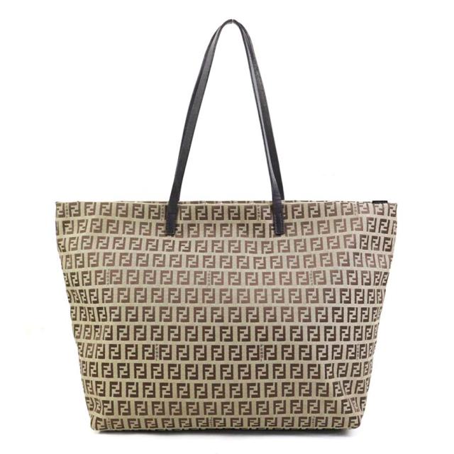 FENDI フェンディ ズッキーノ ショルダーバッグ トートバッグ ブラウン 14057 レディース【中古】 e60451a