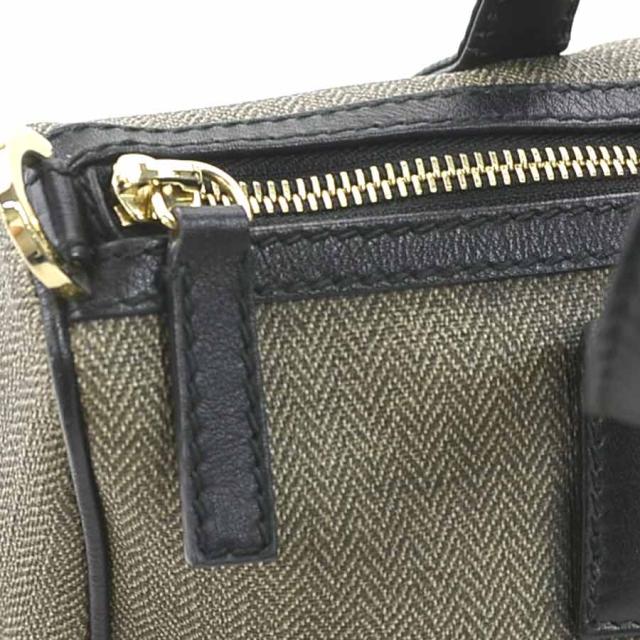 BVLGARI ブルガリ ハンドバッグ ブラウン/ブラック 14057 レディース【中古】 e60456j BVLGARI ブルガリ ハンドバッグ ブラウン/ブラック 14057 レディース