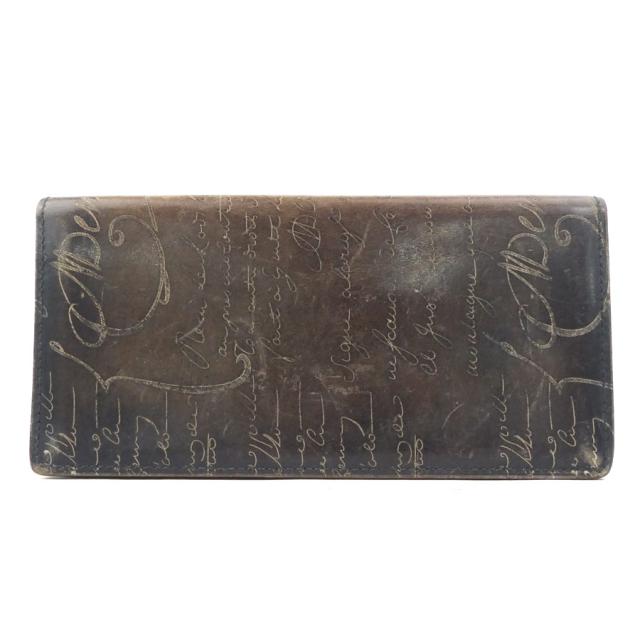 Berluti ベルルッティ 二つ折り長財布 ブラウン 14057 メンズ【中古】 h31229a Berluti ベルルッティ 二つ折り長財布 ブラウン 14057 メンズ【中古