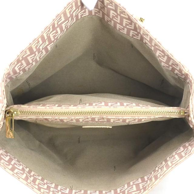 FENDI フェンディ ズッキーノ 2111.8BH133 ハンドバッグ ピンクベージュ 14061 レディース【中古】 e60473a