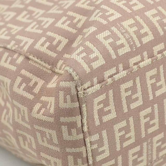 FENDI フェンディ ズッキーノ 2111.8BH133 ハンドバッグ ピンクベージュ 14061 レディース【中古】 e60473a