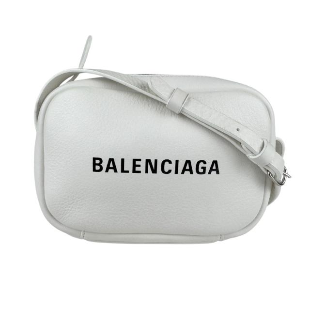 BALENCIAGA バレンシアガ エブリデイ カメラバッグ XS 斜め掛けショルダーバッグ オフホワイト 14056 レディース【中古】 z5592