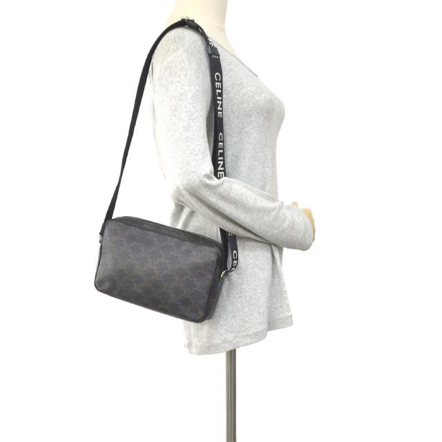 CELINE セリーヌ ショルダーバッグ ブラウン×ブラック 14057 ユニ 