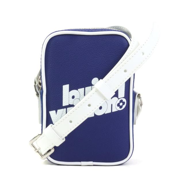 LOUIS VUITTON ルイ ヴィトン ダヌーヴPPM エブリデイLV M45893 ショルダーバッグ ブルー×ホワイト 14067 ユニセックス【中古】 90139a