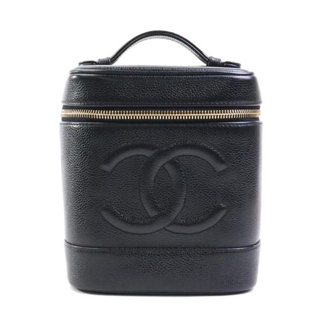 CHANEL シャネル ハンドバッグ バニティバッグ ブラック 14054 レディース【中古】 90141a