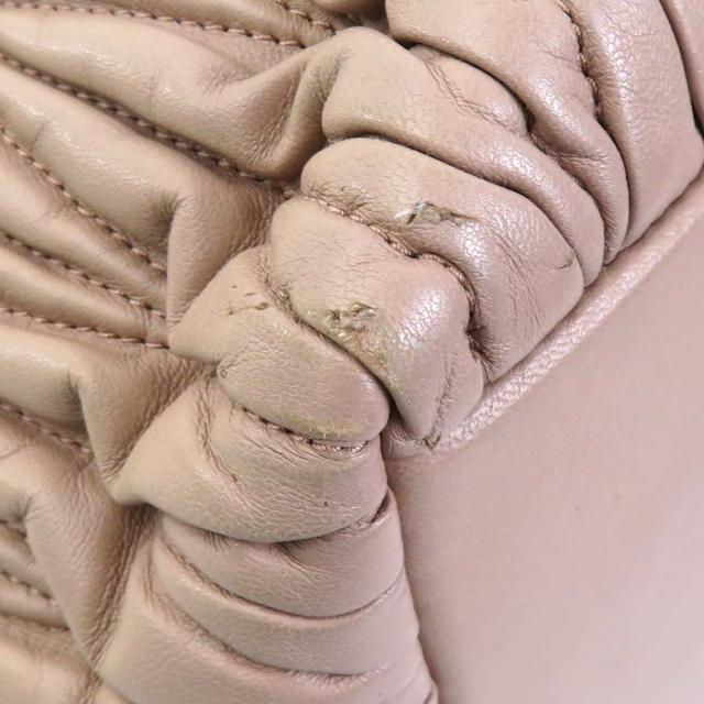 MIUMIU ミュウミュウ ハンドバッグ ショルダーバッグ ピンクベージュ