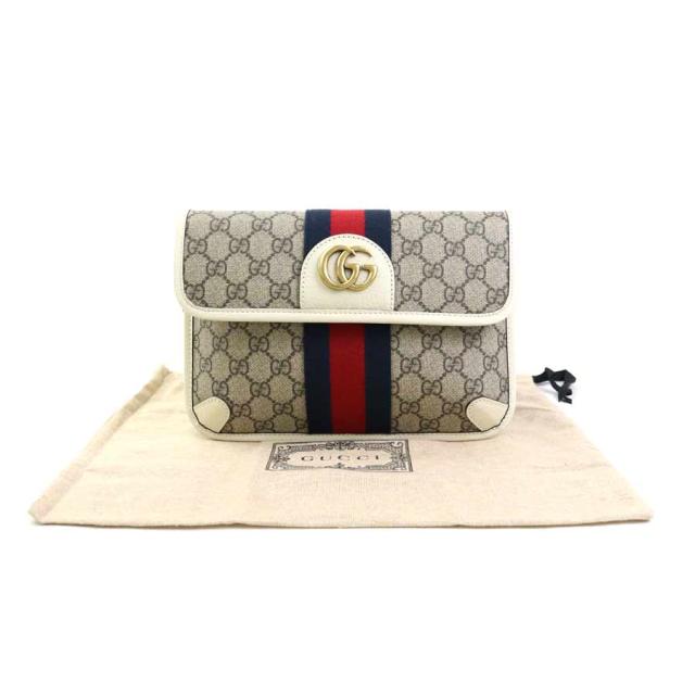 GUCCI グッチ 674081 ウエストバッグ ボディバッグ アイボリー×ブラウン 14056 ユニセックス【中古】 h31236a GUCCI グッチ 674081 ウエストバッグ ボディバッグ アイボリー