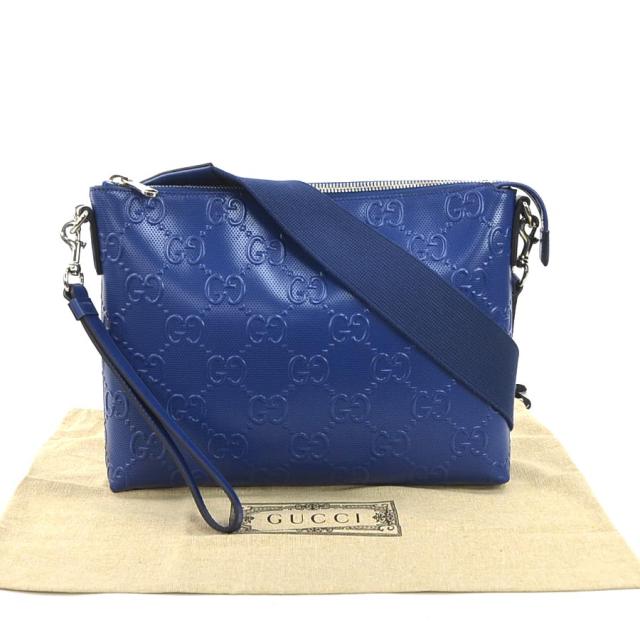 GUCCI GGエンボス ショルダーバッグクラッチ