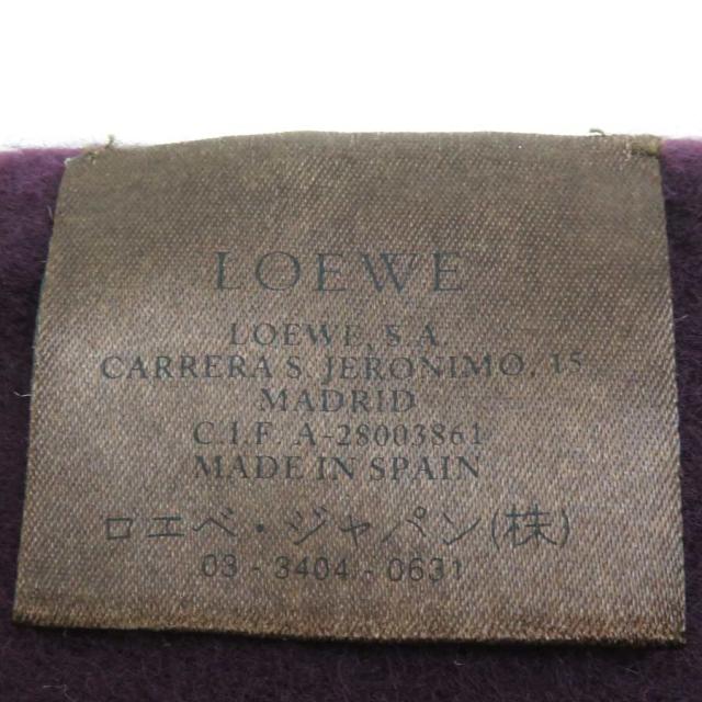 LOEWE ロエベ ストール ショール パープル/ベージュ 14064 レディース