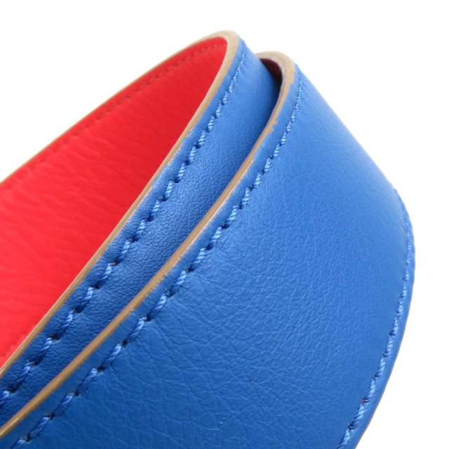 FENDI フェンディ ショルダーストラップ ブルー×レッド 14067 レディース【中古】 56188a FENDI フェンディ ショルダーストラップ ブルー×レッド 14067