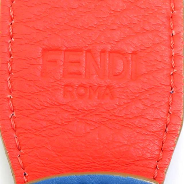 FENDI フェンディ ショルダーストラップ ブルー×レッド 14067