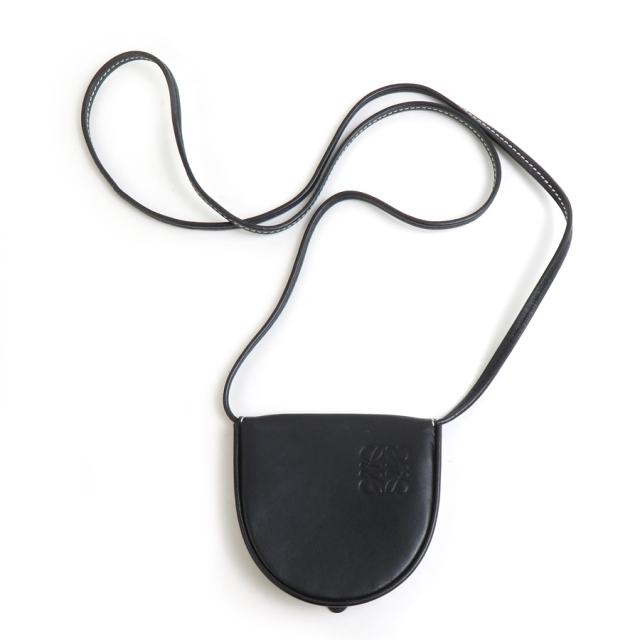 LOEWE ロエベ ヒールポーチ ケース ブラック 14054 レディース【中古】 e60519a