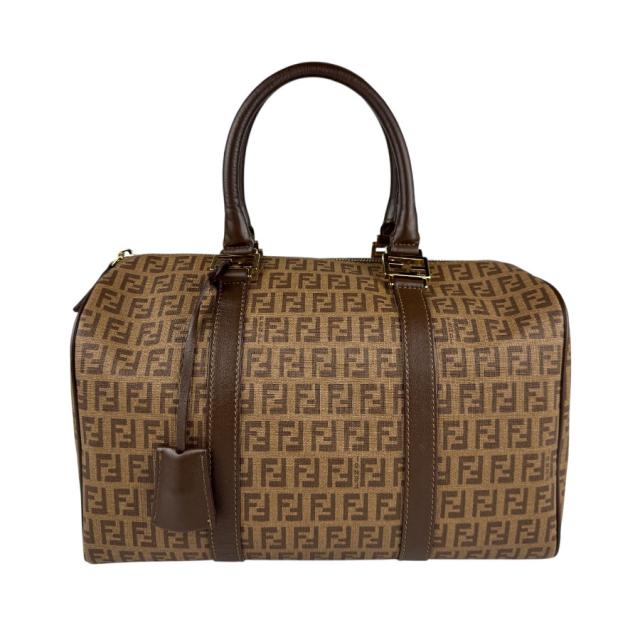 FENDI フェンディ ズッキーノ 8BL098/FB5 ハンドバッグ ブラウン 14057 レディース【中古】 z5635