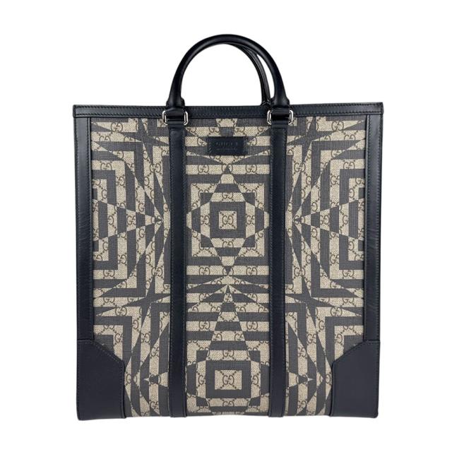 GUCCI グッチ GGカレイドスコープ 406387 ショルダーバッグ ハンドバッグ ブラック×ベージュ 14054 ユニセックス【中古】 z5724