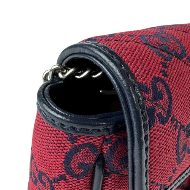 GUCCI グッチ 661332 ショルダーバッグ レッド×ネイビー 14060
