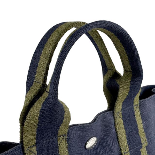 HERMES エルメス フールトゥPM ハンドバッグ ネイビー×カーキ 14066