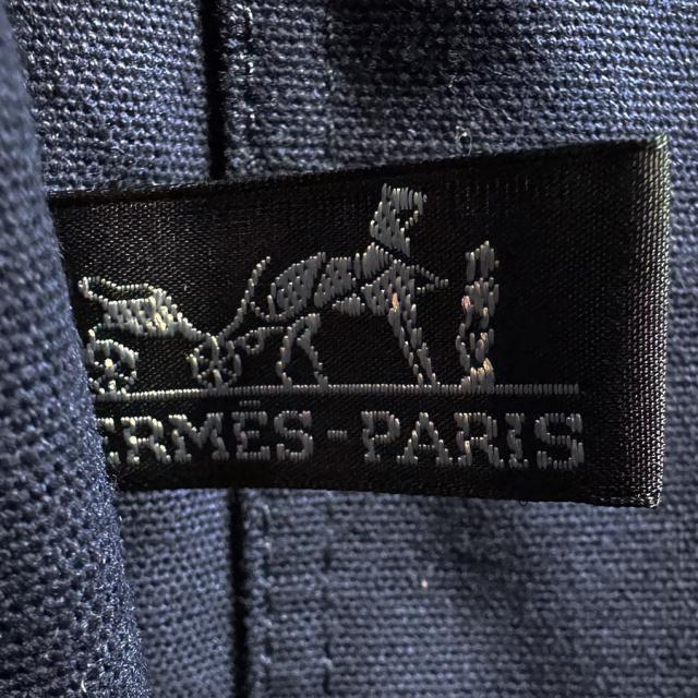 HERMES エルメス フールトゥPM ハンドバッグ ネイビー×カーキ 14066