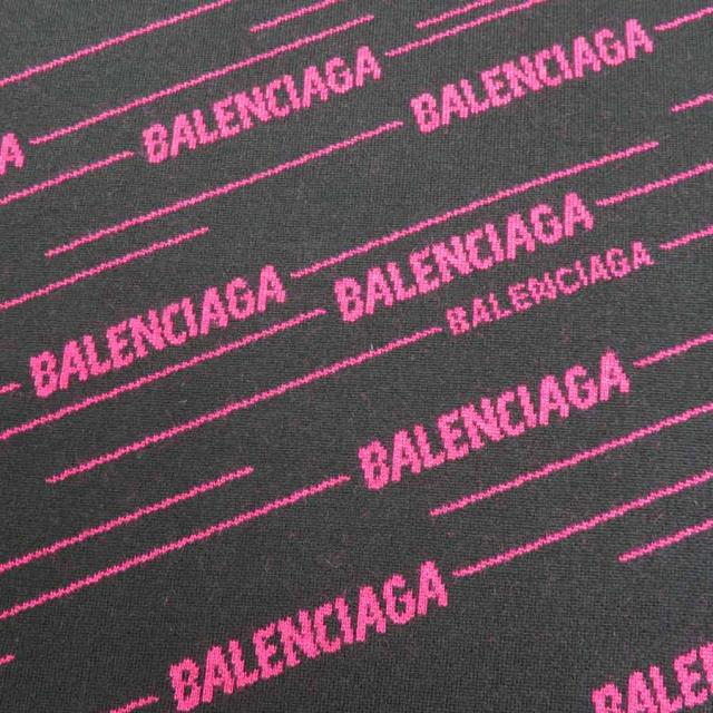 BALENCIAGA バレンシアガ ニット ブラック×ピンク 14054 メンズ【中古