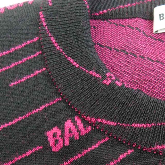 BALENCIAGA バレンシアガ ニット ブラック×ピンク 14054 メンズ