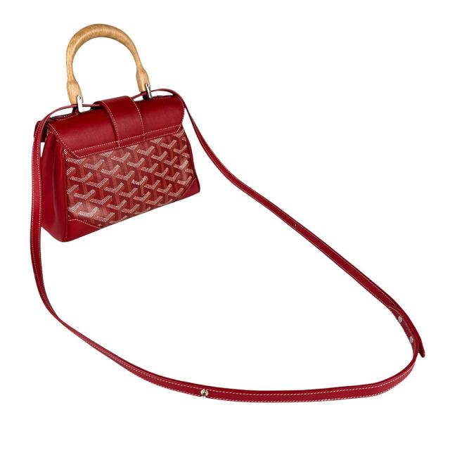 GOYARD ゴヤール サイゴン ミニ ハンドバッグ ショルダーバッグ レッド 14060 レディース【中古】 z5791 GOYARD ゴヤール サイゴン ミニ ハンドバッグ ショルダーバッグ レッド