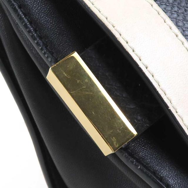 Chloe クロエ ショルダーバッグ アイボリー×ブラック 14054 レディース