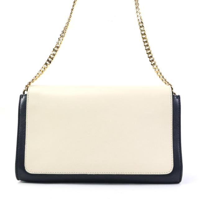 Chloe クロエ ショルダーバッグ アイボリー×ブラック 14054 レディース